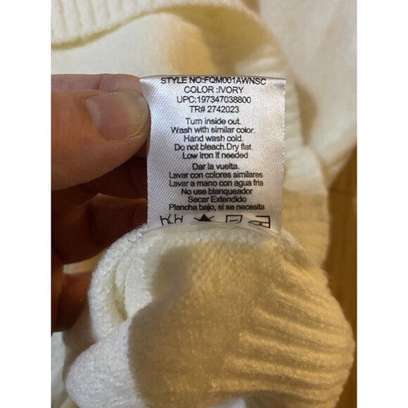 French Connection Cream Sweater Burst Accent Multicolor NWT Brand New Colorful - Picture 5 of 8
